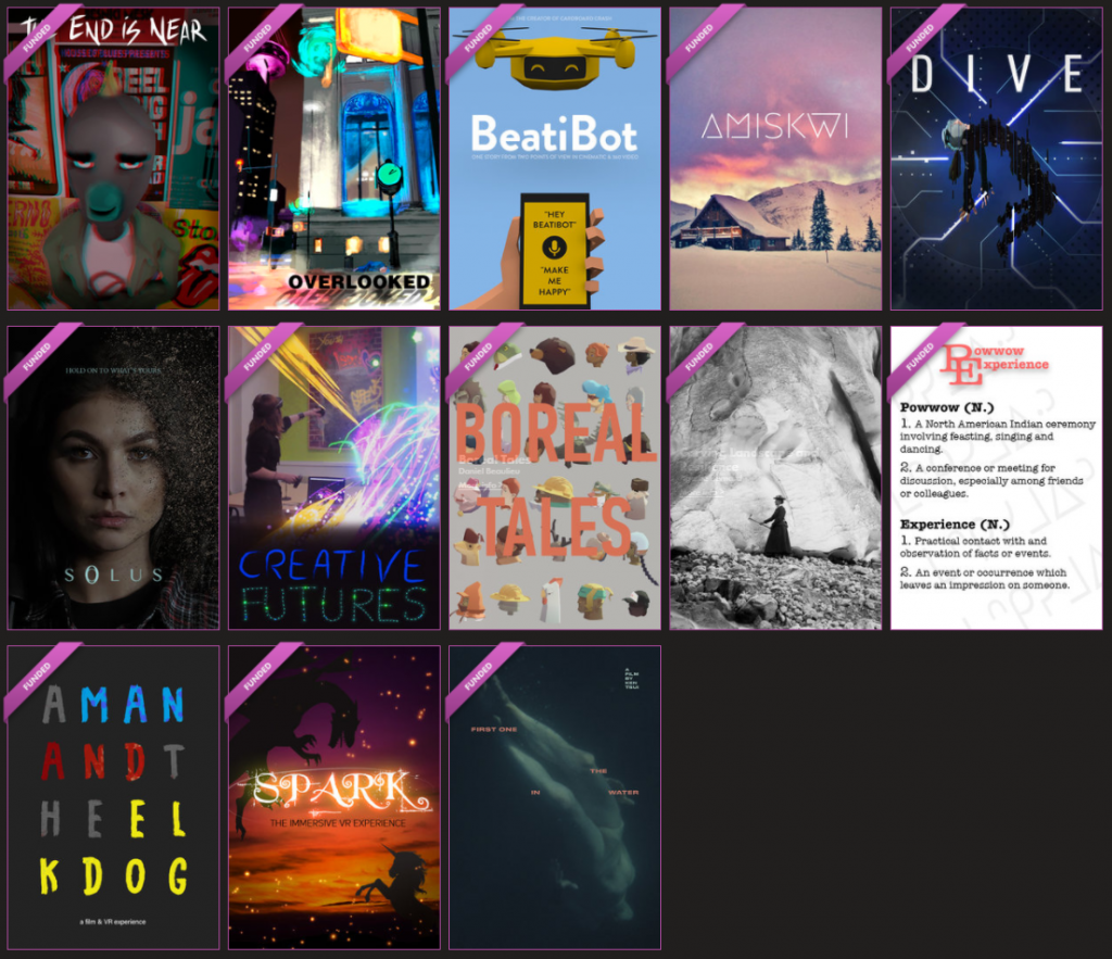 13 awarded teams of the 2018 STORYHIVE Immersive Edition