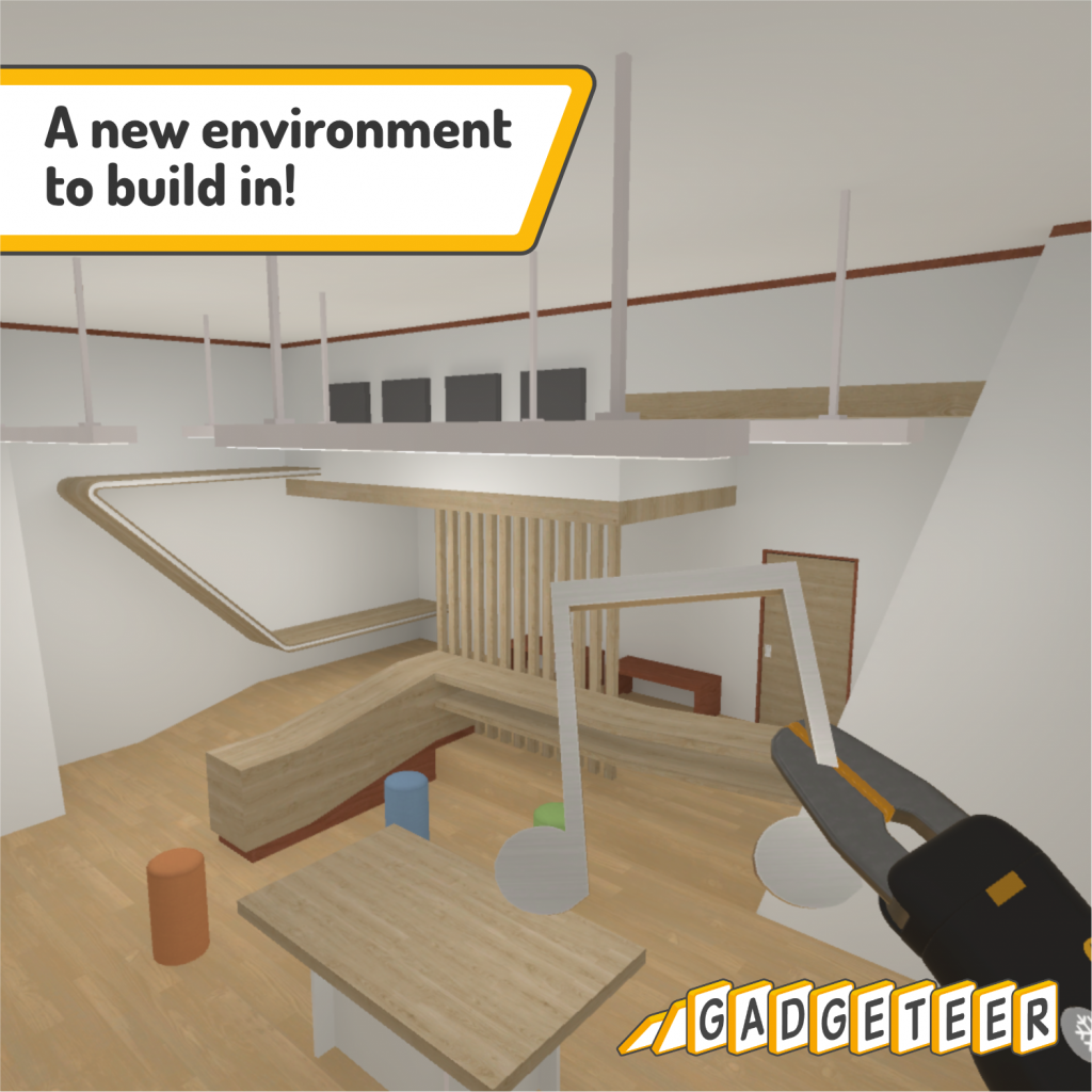 Gadgeteer - VR educational physics game - new environment