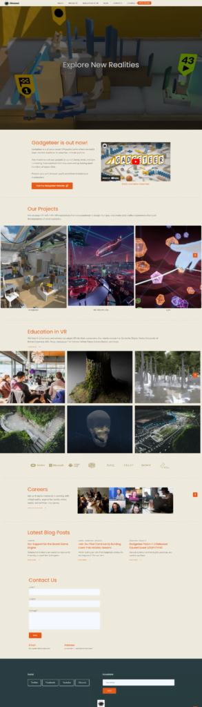 Metanaut homepage screenshot - 2023